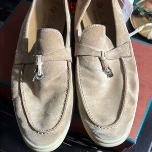 Loro Piana Beige Suede summer charms